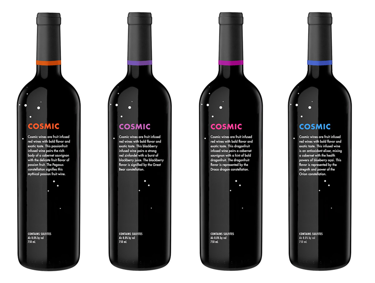 Cosmic Wines Packaging