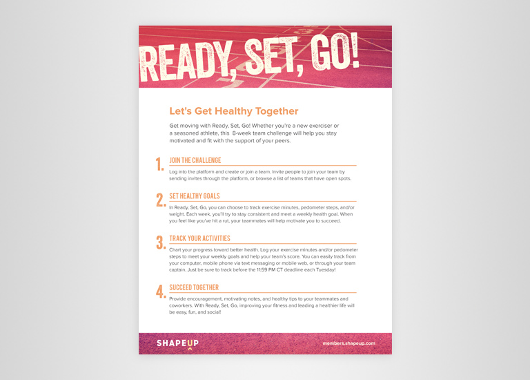 Ready, Set, Go Overview Flyer