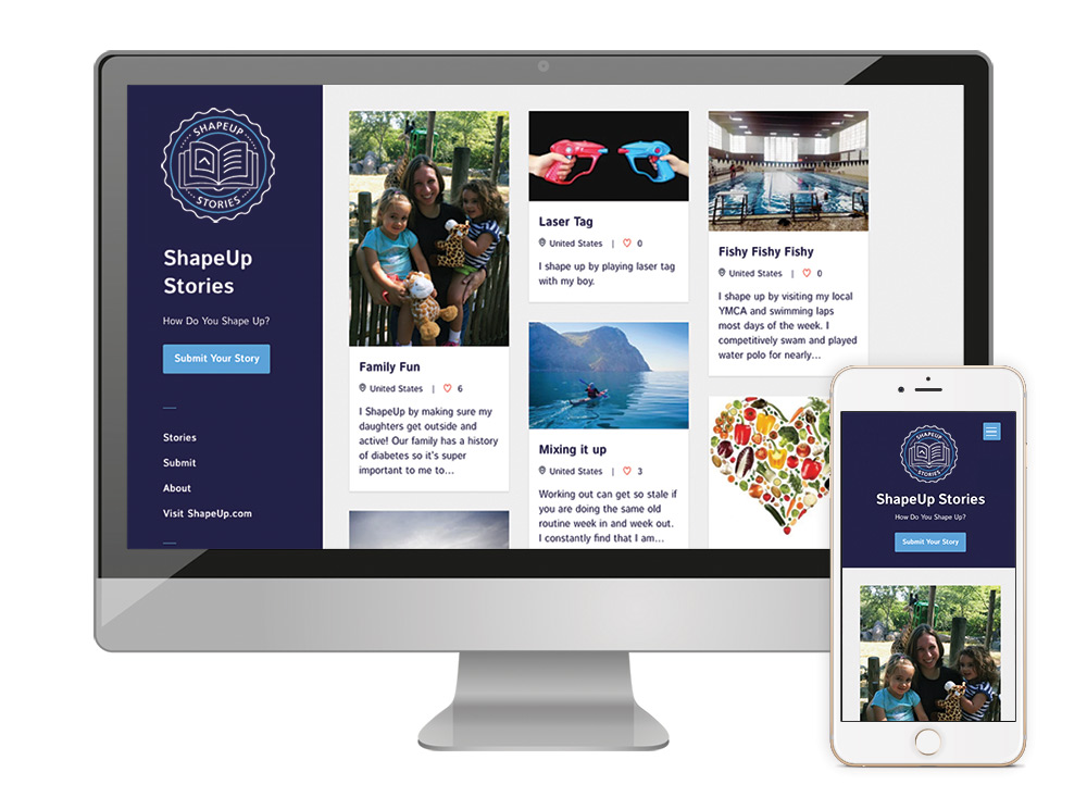 ShapeUp Stories Homepage